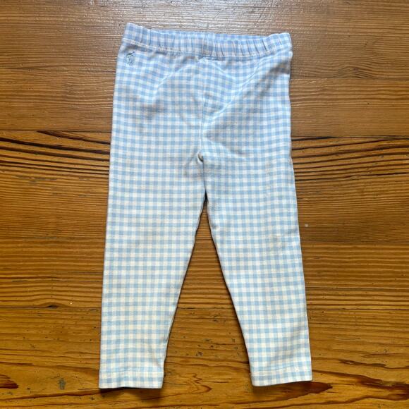 Ralph Lauren light blue white gingham checkered baby stretch pants SIZE 18M - Picture 1 of 5